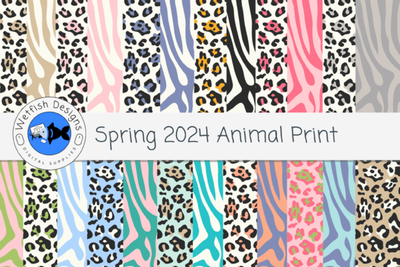 Download Spring Easter Animal Print Pattern Paper - Animal Collection