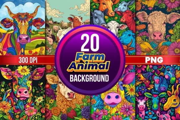 Download Farm Animal Background for Cover - Animal Collection