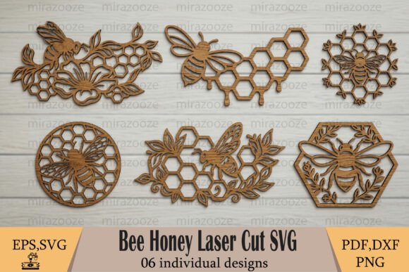 Download Bee Honey Laser Cut SVG - Bee Collection