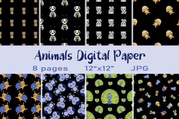 Download 8 Animal Print Digital Papers. - Animal Collection