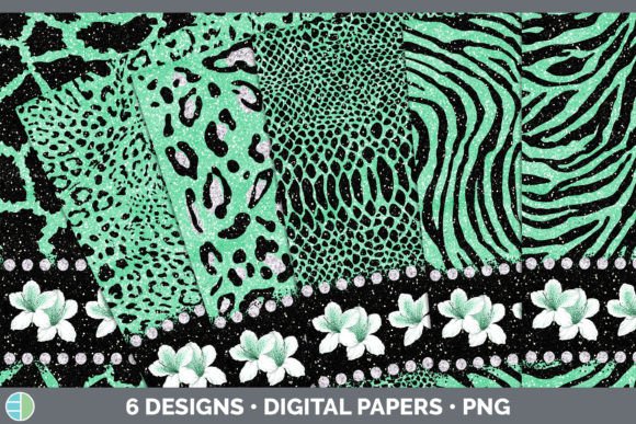 Download Green Animal Print Backgrounds | Flower - Premium Resources