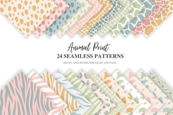 Download Neutral Animal Print Seamless Background - Animal Collection