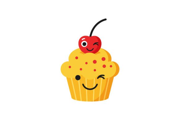 Download Cheerful Cupcake with a Cherry on Top, S - Cherry on top Collection