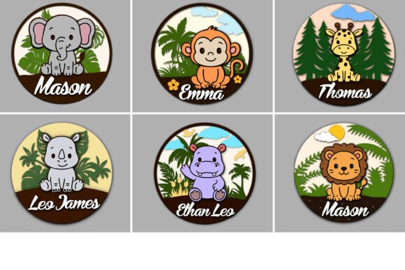 Download Safari Animal Name Sign SVG - Animal Collection