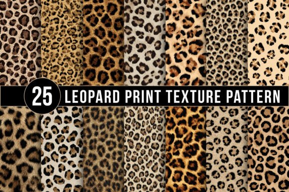 Download Leopard Print Texture Patterns, Seamless Animal Skin Digital Papers - Animal Collection