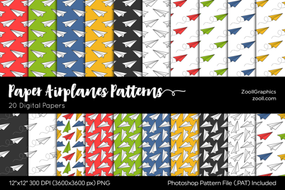 Download Paper Airplanes Papers Digital - Premium Resources