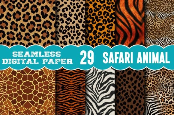 Download Safari Animal Print Digital Pape - Animal Collection