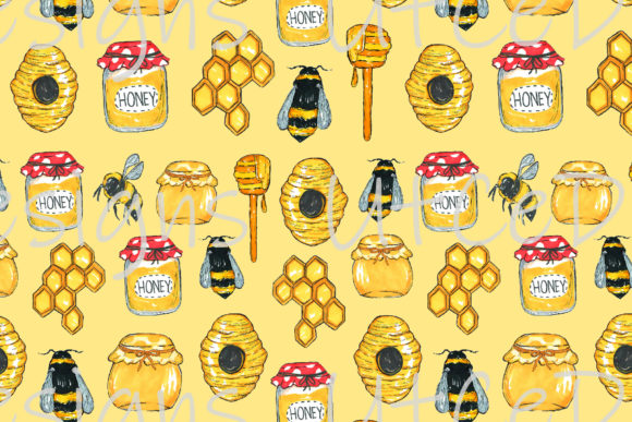 Download Bee Pattern, Seamless Pattern, Pattern - Bee Collection