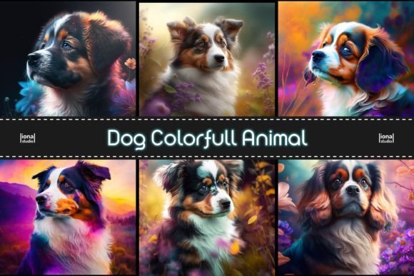 Download Dog Colorfull Animal Background - Animal Collection